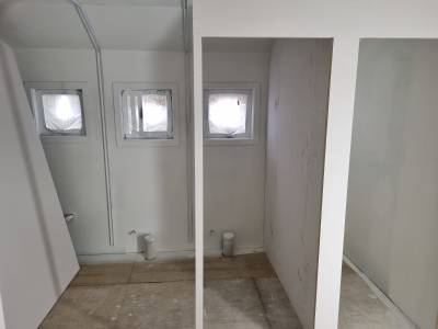 Photo of progress on toilets refurbishment, MTSC Lodge 19 March 2023